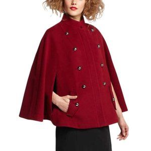 Leifsdottir Anthropologie Maisie Cape Red S